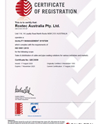 ISO 9001 证书 Roxtec Australia Pty